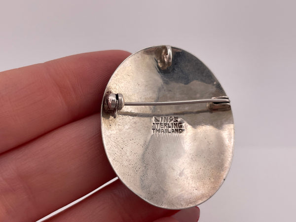 sterling silver Aquarius the Water Bearer pendant brooch combo