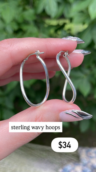 RESERVED PRIVATE LISTING -- sterling silver earrings x 2 C32