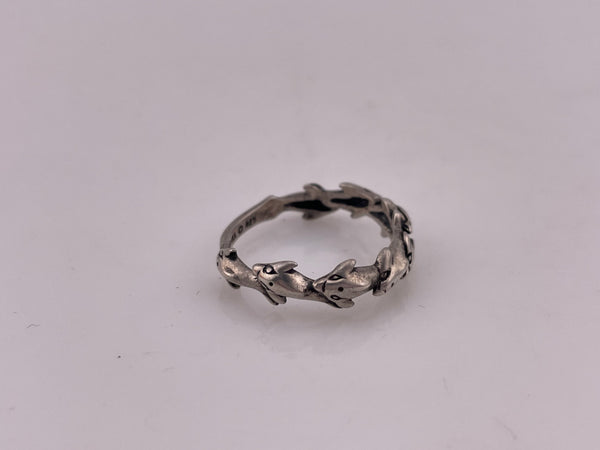 size 6.75 sterling silver Kabana dolphin ring