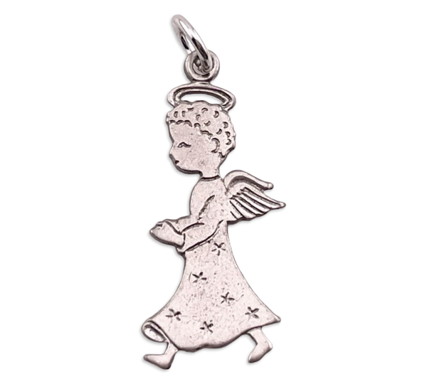 sterling silver angel pendant