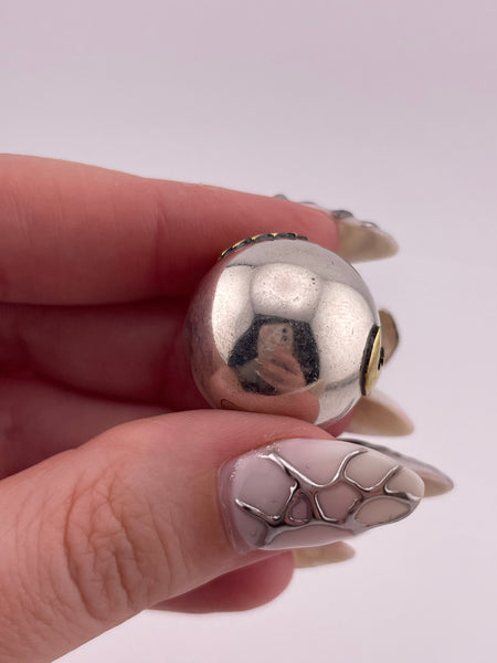 sterling silver sun moon face star harmony ball pendant
