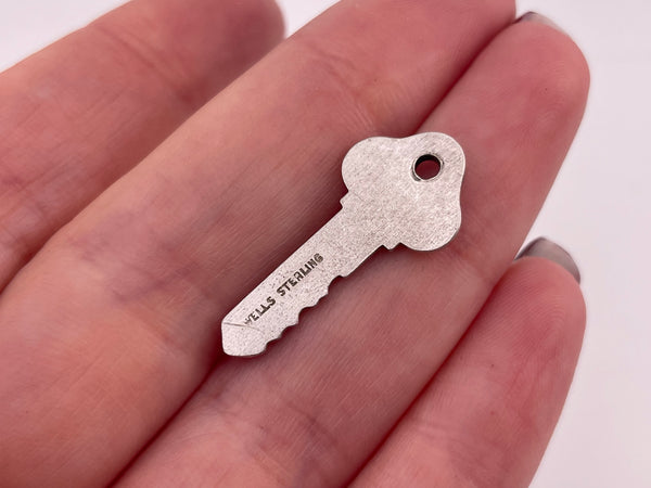 sterling silver "Key to Success" key pendant