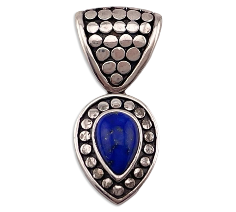 sterling silver lapis pendant