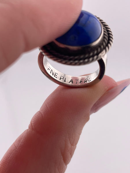 size 5.75 sterling silver lapis ring