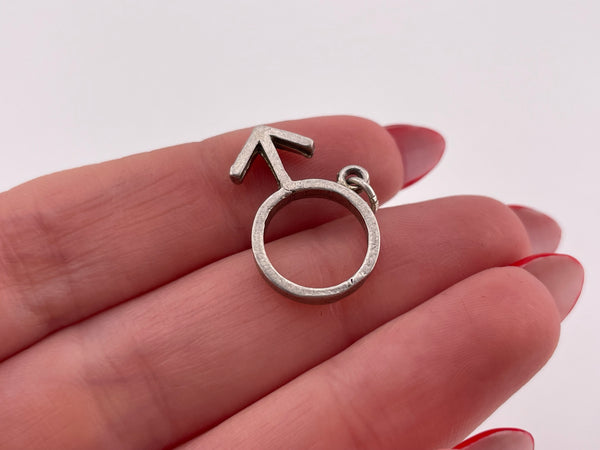 sterling silver Venus symbol pendant