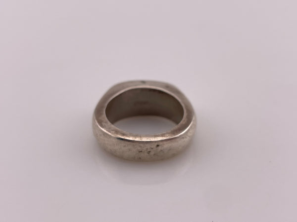 size 5 sterling silver chunky 'DBC' signet ring