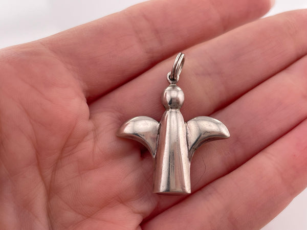 sterling silver angel pendant