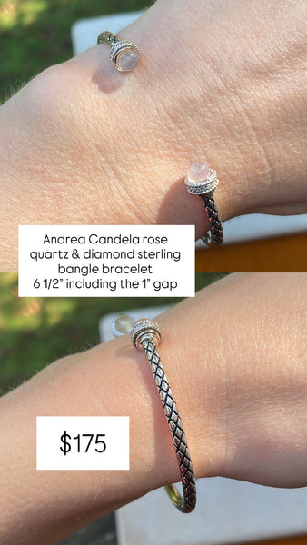 RESERVED PRIVATE LISTING -- sterling silver Andrea Candela bracelet B24