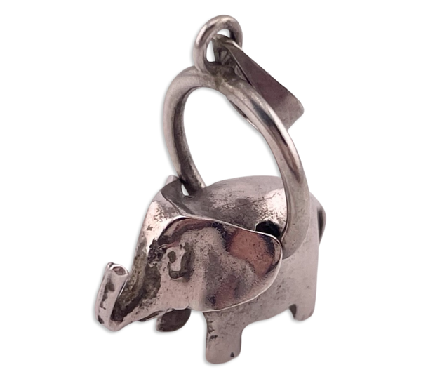 sterling silver elephant pendant