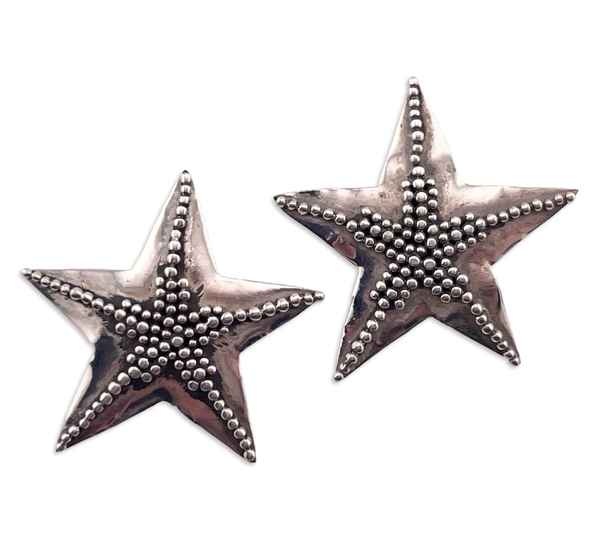 sterling silver starfish post earrings