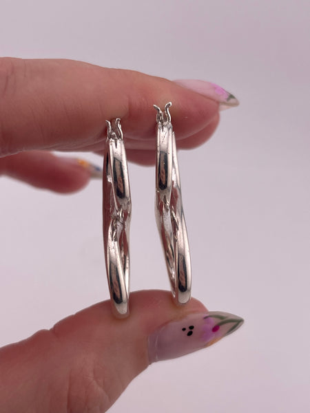 sterling silver figure eight earrings
