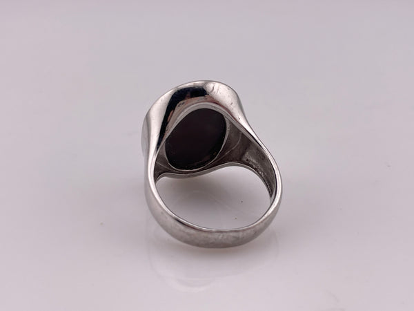 size 10.25 sterling silver blue druzy ring