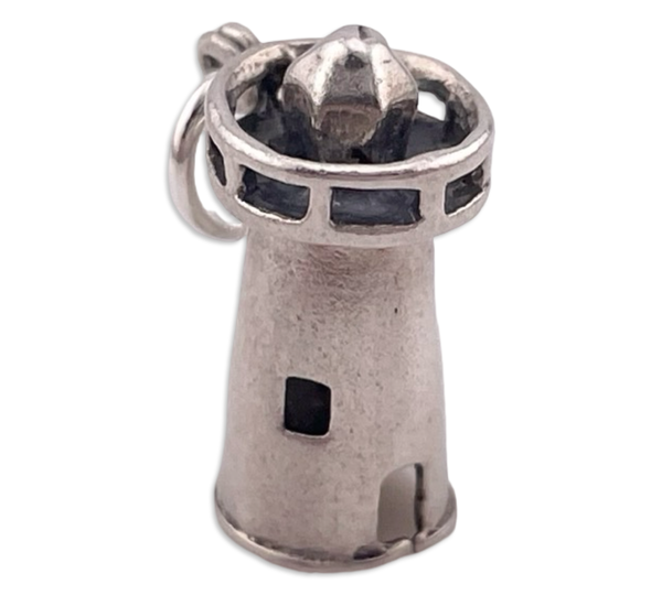 sterling silver lighthouse pendant ***AS IS***
