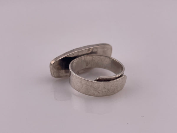 size 6-12 adjustable sterling silver spiny oyster ring