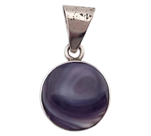 sterling silver wampum pendant