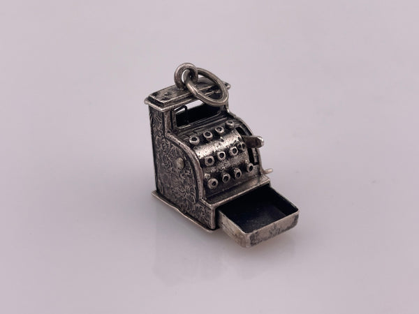 sterling silver cash register pendant