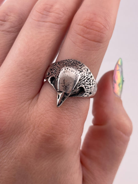 size 10 sterling silver eagle ring