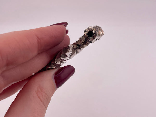 sterling silver 34 gram solid arrowhead pendant