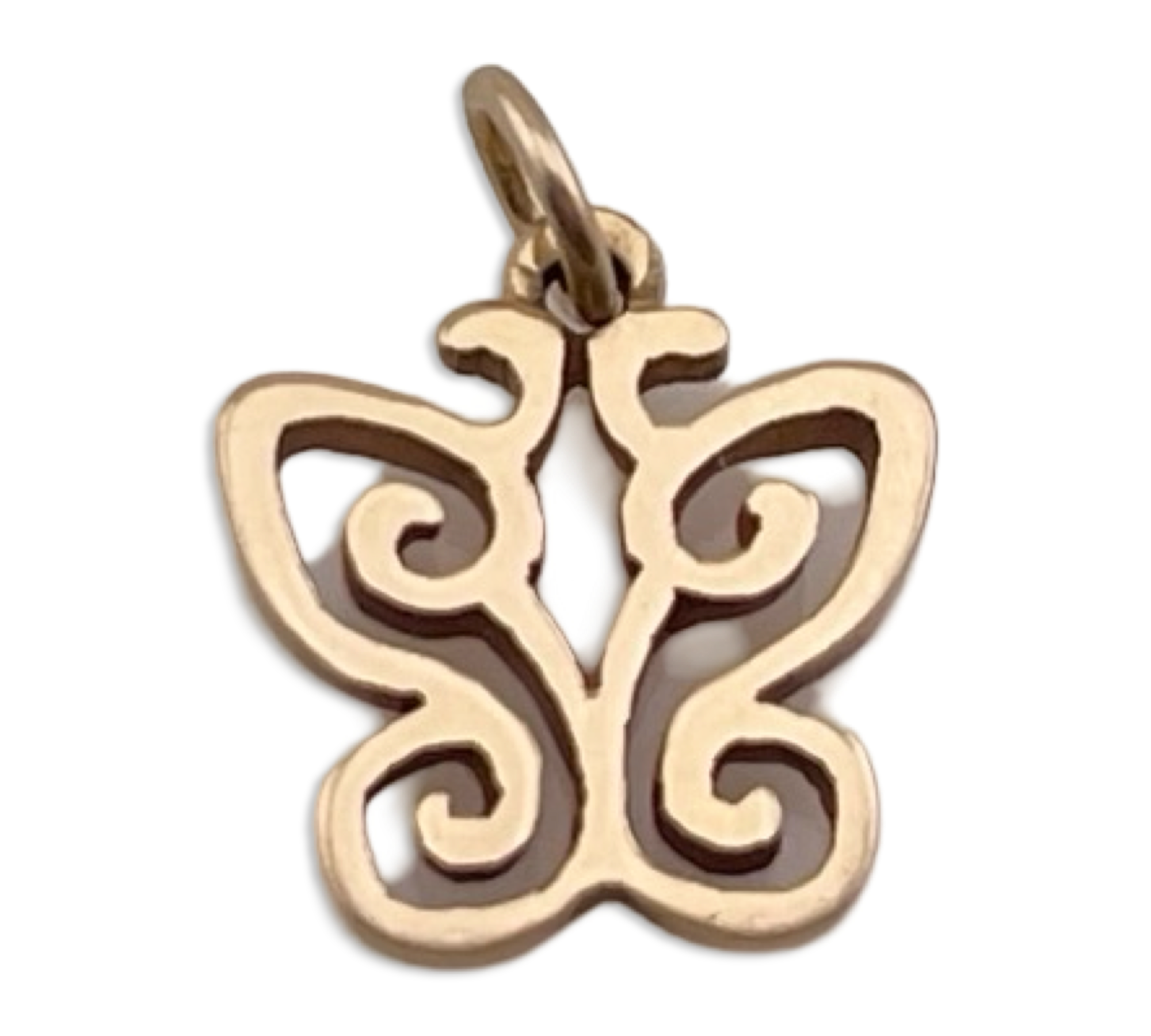 14k yellow gold James Avery butterfly pendant