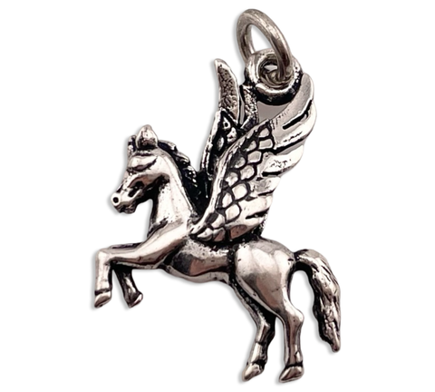 sterling silver pegasus pendant