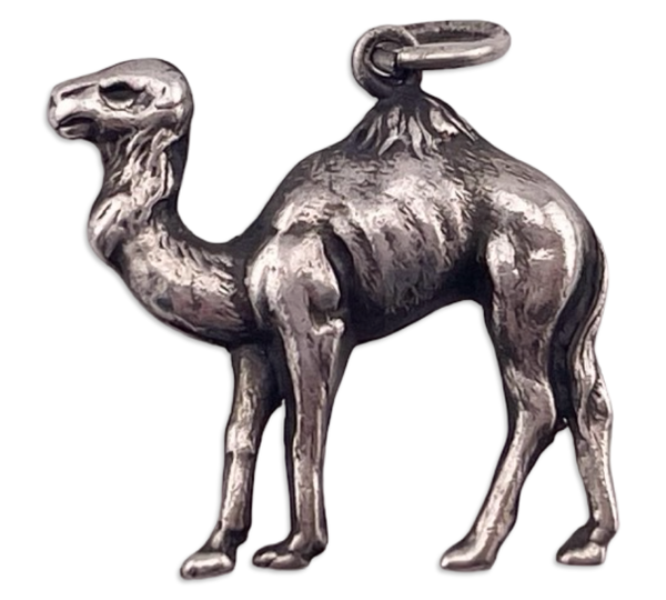 sterling silver camel pendant