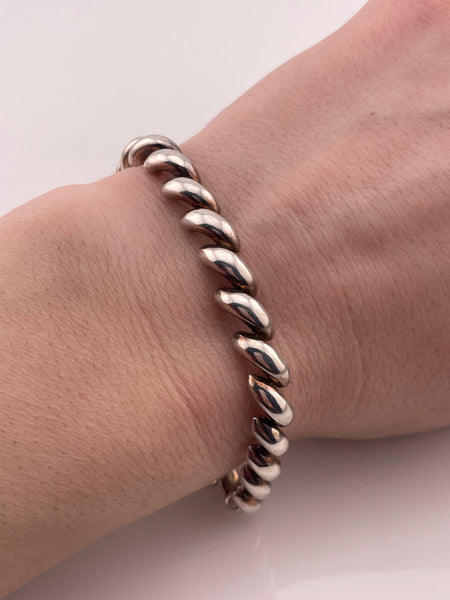 sterling silver 7 1/8" San Marco chain link bracelet