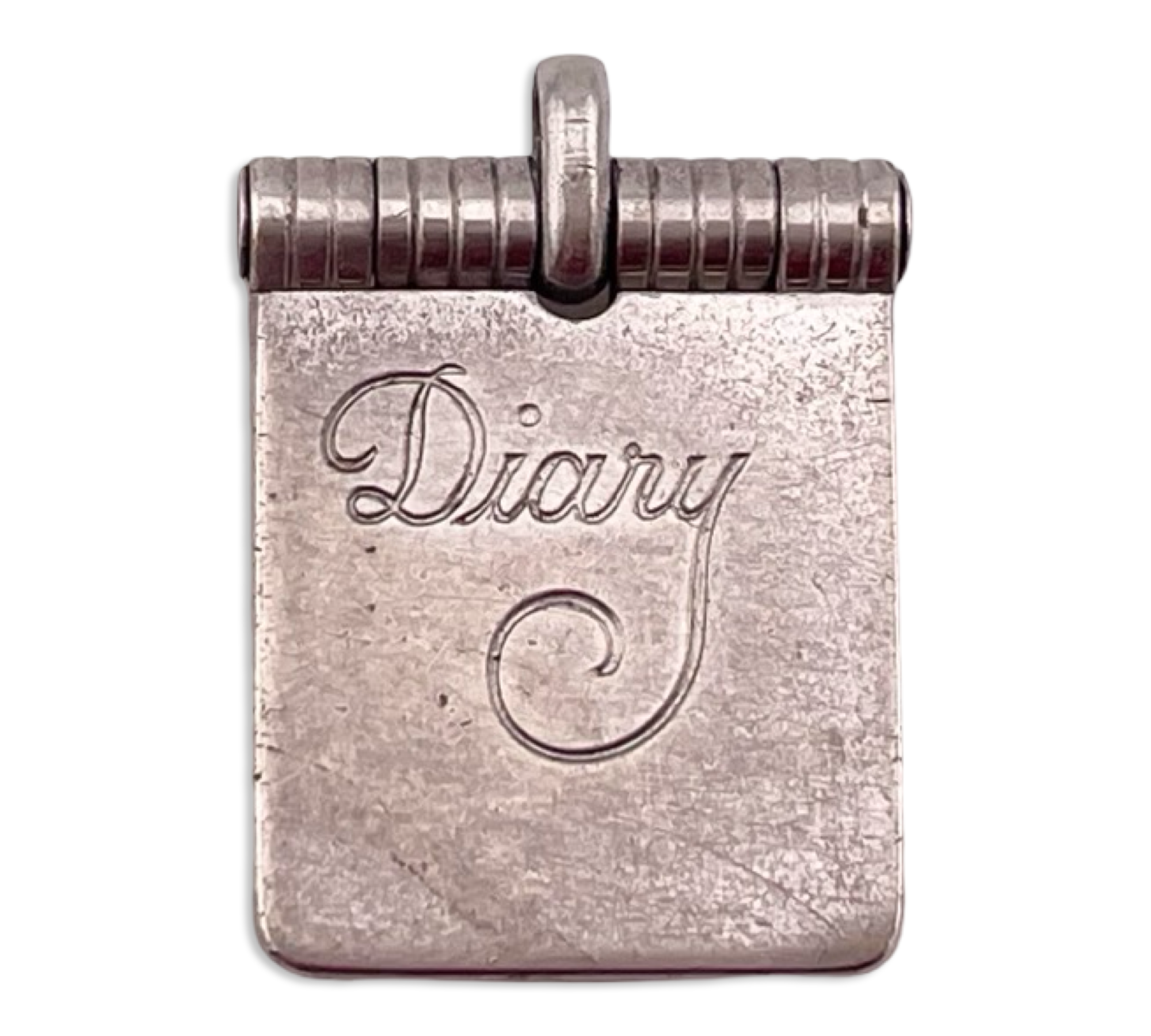 sterling silver 'Marion' diary pendant ***Opens***
