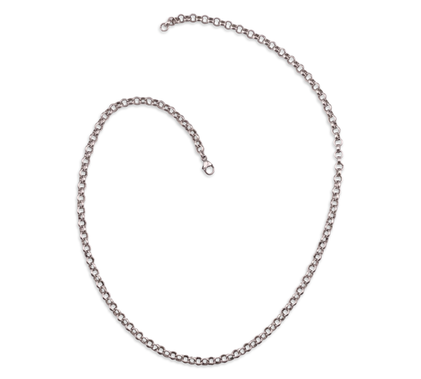 sterling silver 16-3/4" rolo chain link necklace