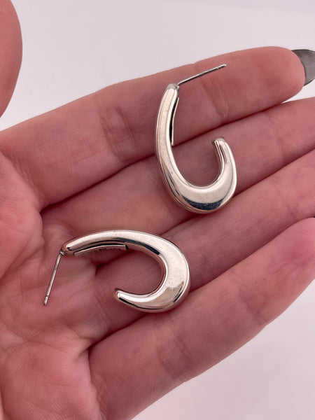 sterling silver j-hook post earrings ***Not Sterling Posts***