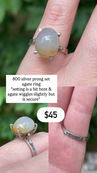 RESERVED PRIVATE LISTING -- sterling silver rings x 3 C14