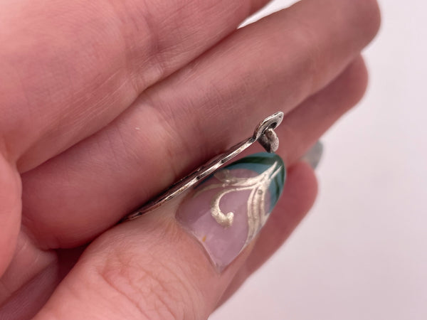 sterling silver ornate pendant