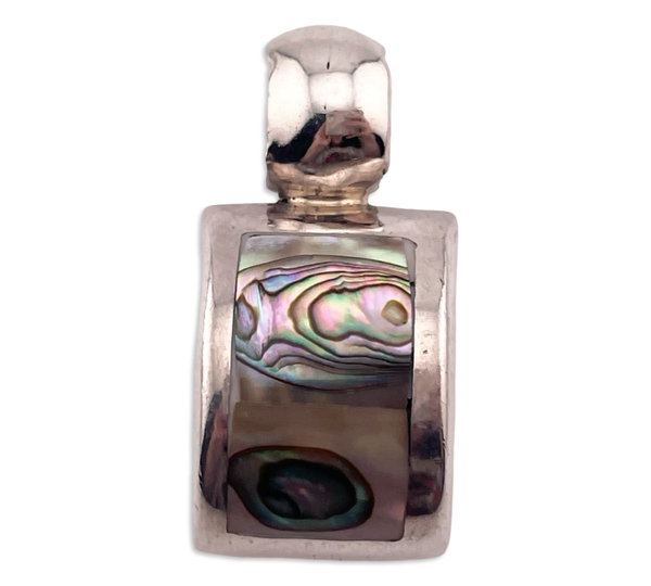 sterling silver Mexican abalone pendant