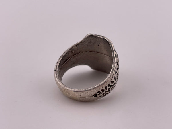 size 7.75 sterling silver face ring