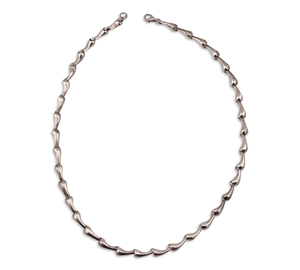 sterling silver Tiffany & Co Elsa Peretti stoneless teardrop link necklace