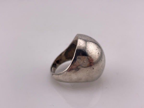 size 8.25 sterling silver stoneless dome ring