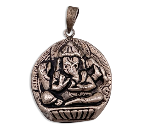 sterling silver Ganesha pendant