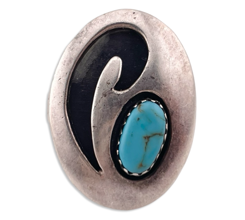 size 6.5 sterling silver turquoise ring