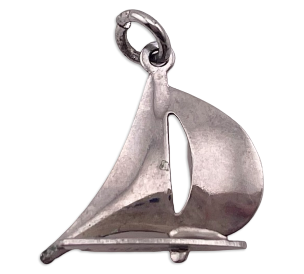 sterling silver sailboat pendant