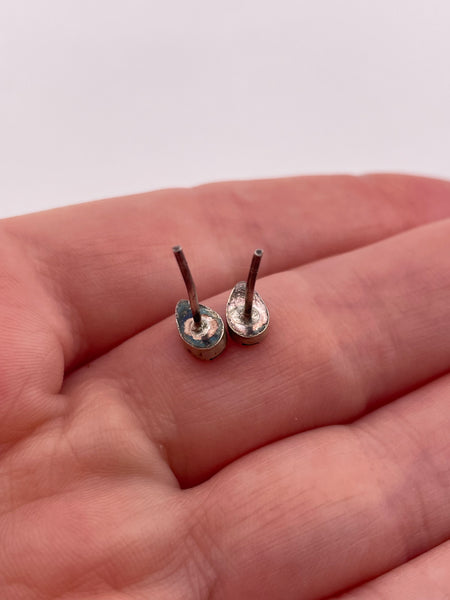 sterling silver stabilized turquoise stud post earrings