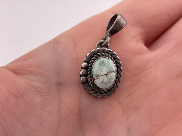 sterling silver turquoise pendant