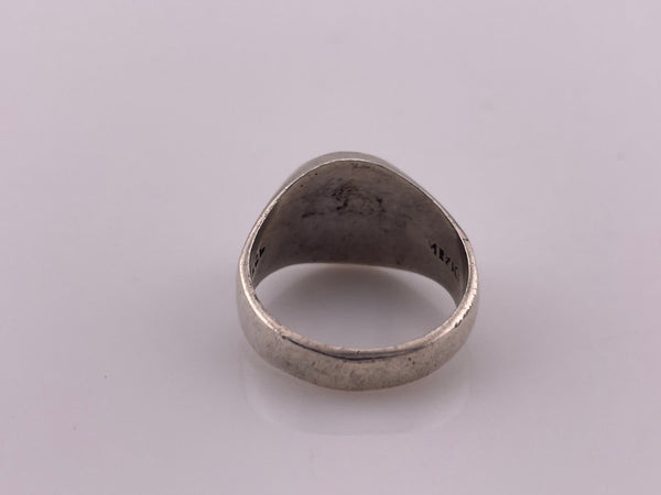 size 10.5 sterling silver Mexican yin-yang resin ring