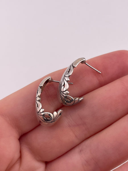 sterling silver synthetic turquoise hook dangle earrings