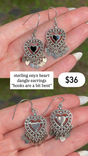 RESERVED PRIVATE LISTING -- sterling silver earrings x 2 A1