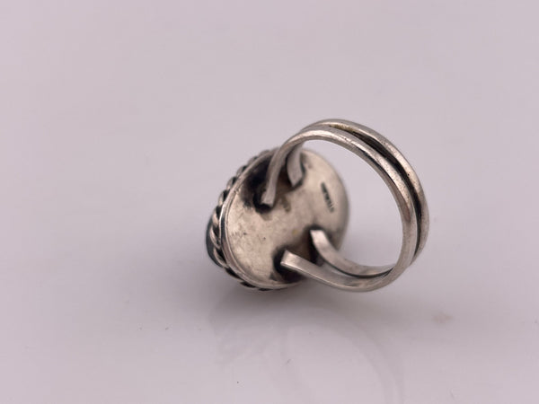 size 5.25 sterling silver lapis ring