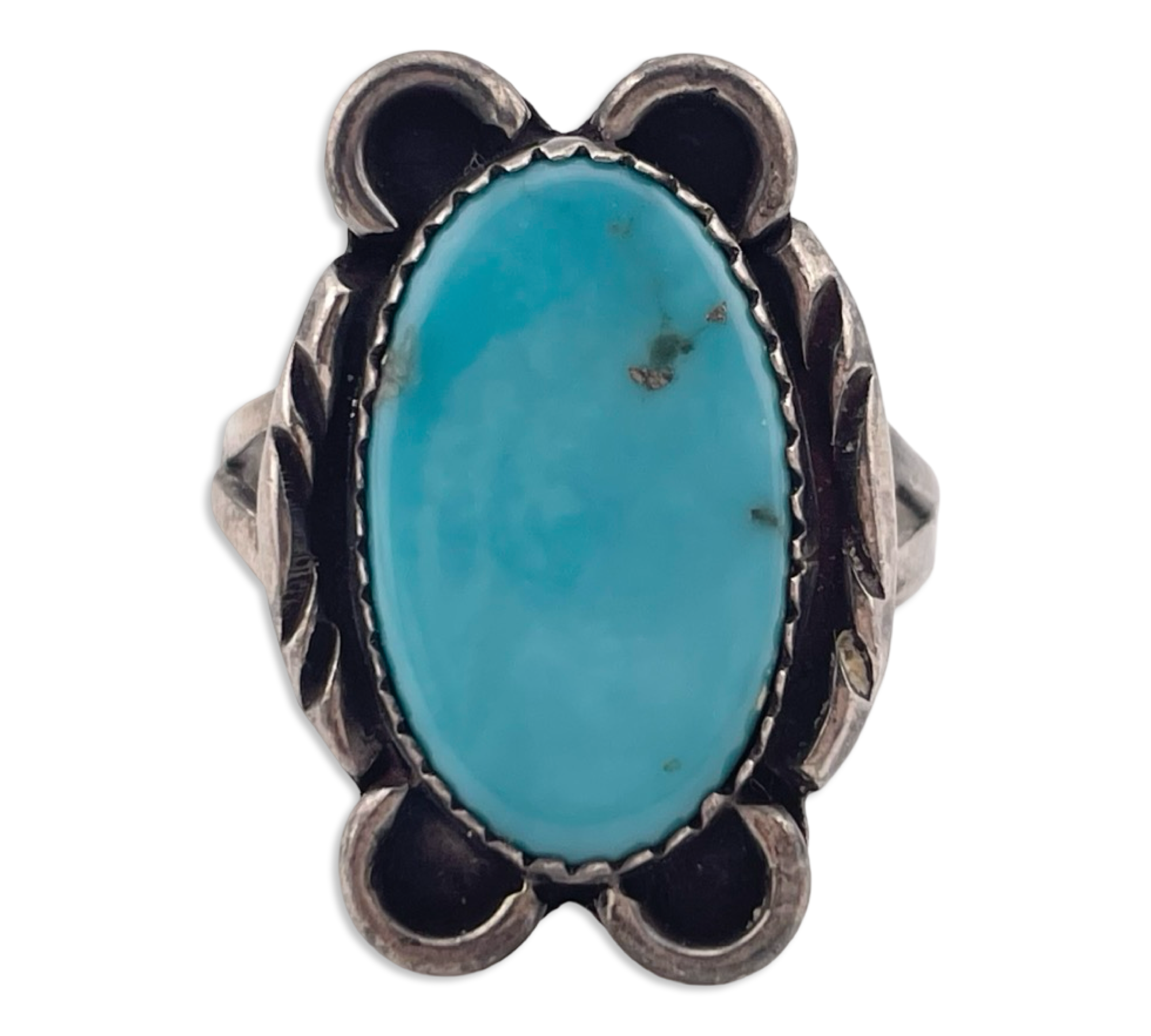 size 9.5 sterling silver turquoise ring