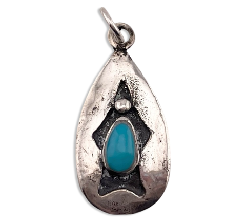 sterling silver turquoise pendant