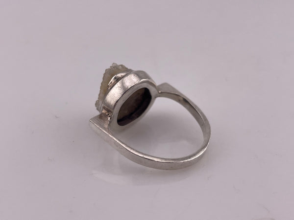 size 9 sterling silver druzy ring