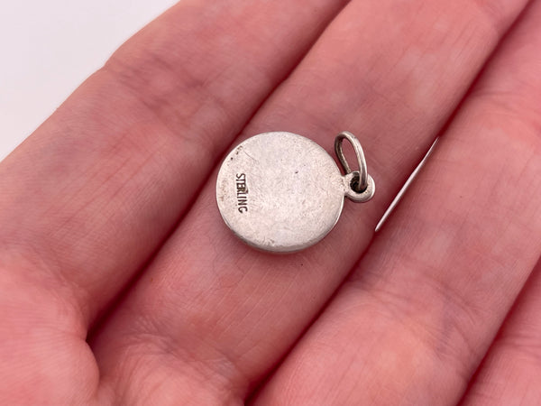 sterling silver wave pendant