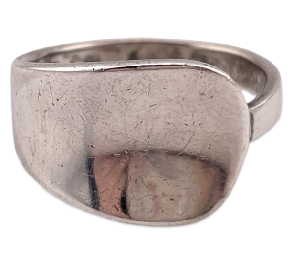 size 6.75 sterling silver stoneless ring