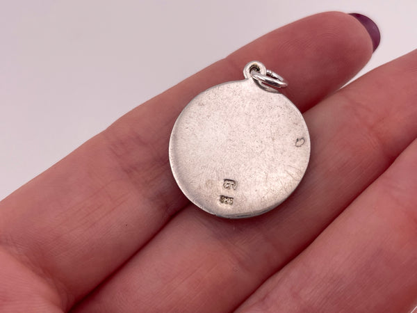 sterling silver gold wash Libras the Scales zodiac pendant